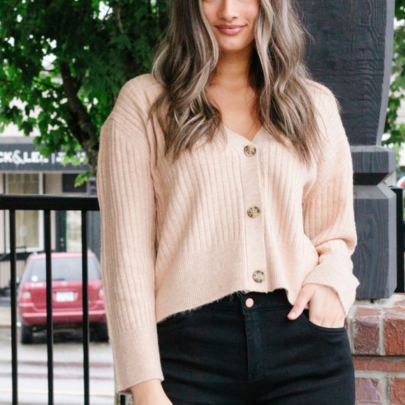 NWT! - Black Tape | Button Down Oversize Cardigan - Picture 9 of 16